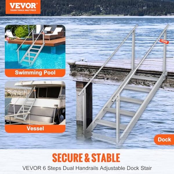 Découvrez notre test complet de l'échelle de ponton VEVOR 6 marches en aluminium pour des montées et descentes en toute sécurité. Performance, robustesse et confort au rendez-vous.