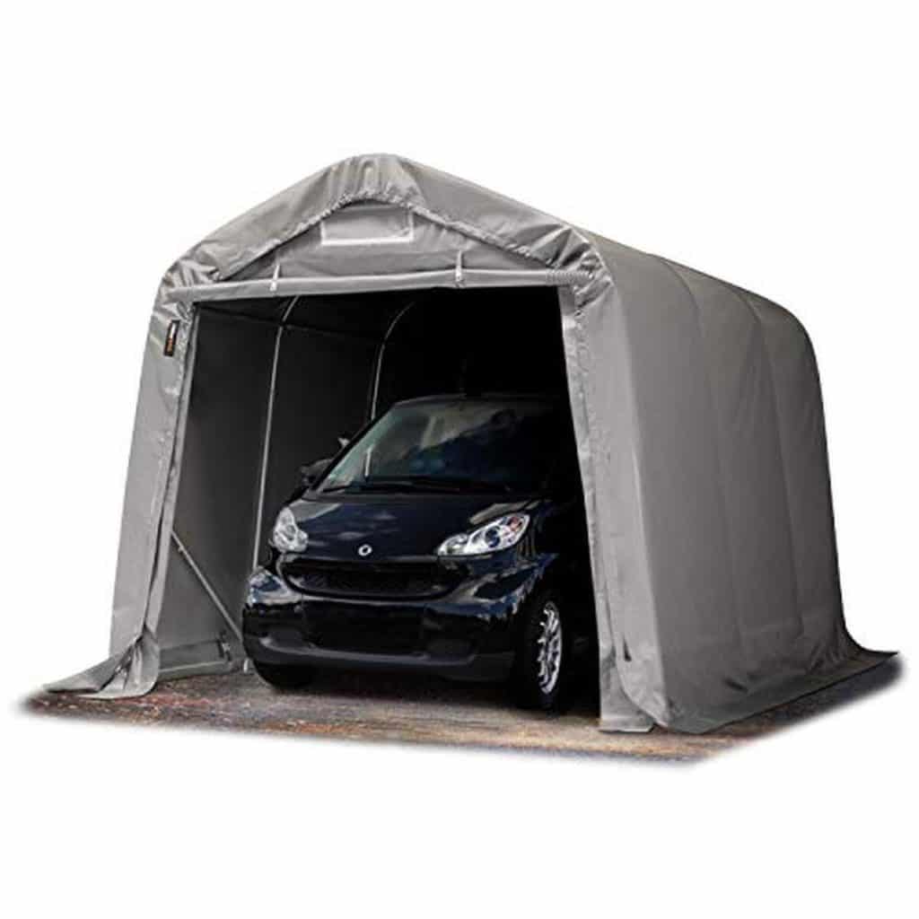 Test de la tente-garage Toolport grise 2, 4x3, 6m