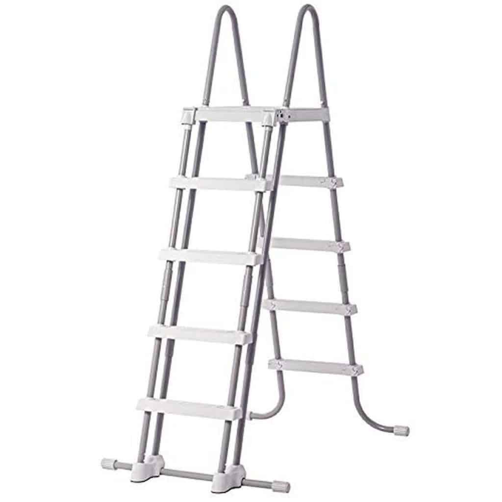 Test de l'échelle double sécurité Intex 28074 : plateforme 1, 32 m