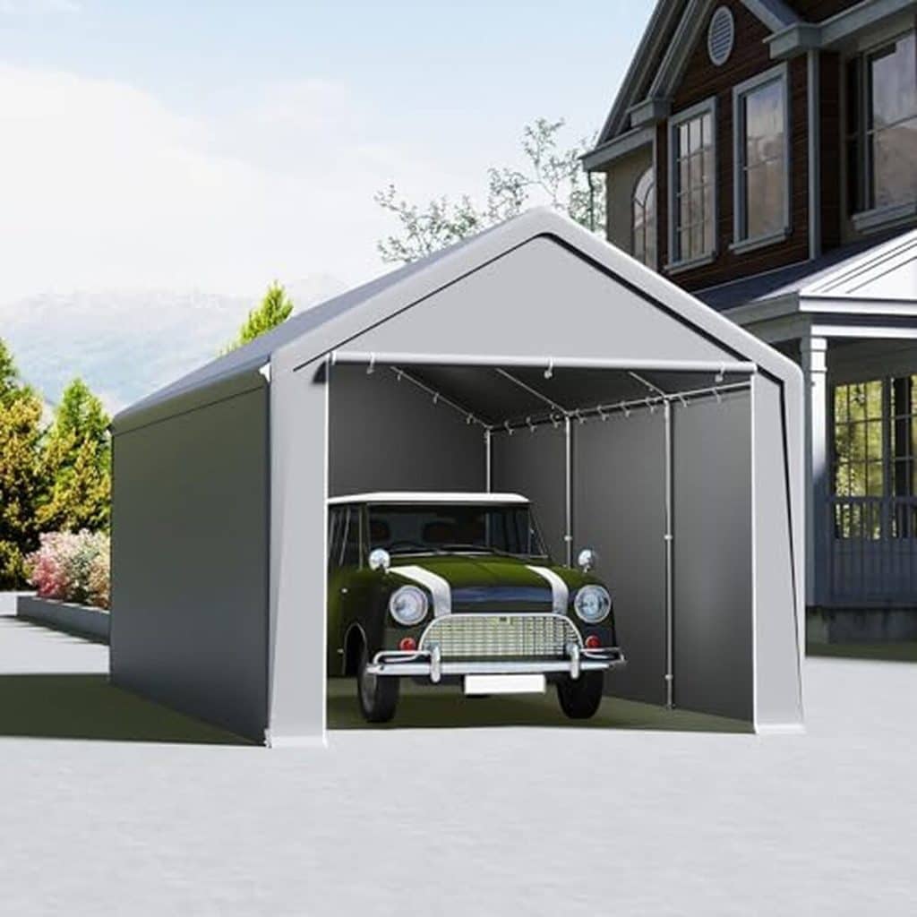 Test garage tente UISEBRT 3 x 6 m : abri résistant aux intempéries