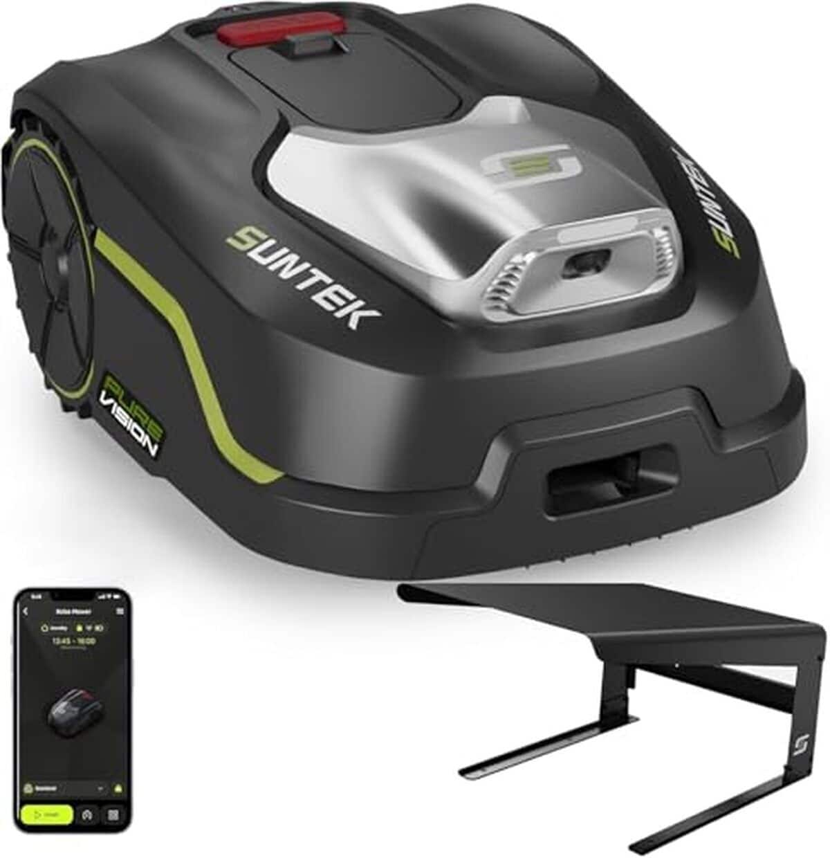 Test Suntek : tondeuse robot intelligente sans fil et sans cรขble, max 600 mยฒ