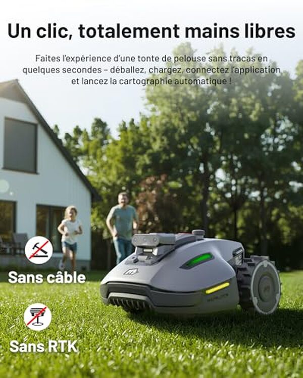 Découvrez le test détaillé du robot tondeuse autonome Mammotion YUKA Mini Vision : innovation sans fil et efficacité de pointe pour un entretien facile de votre jardin