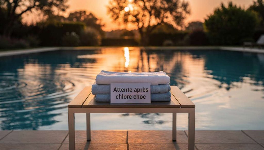 Temps d'attente après un chlore choc avant de se baigner