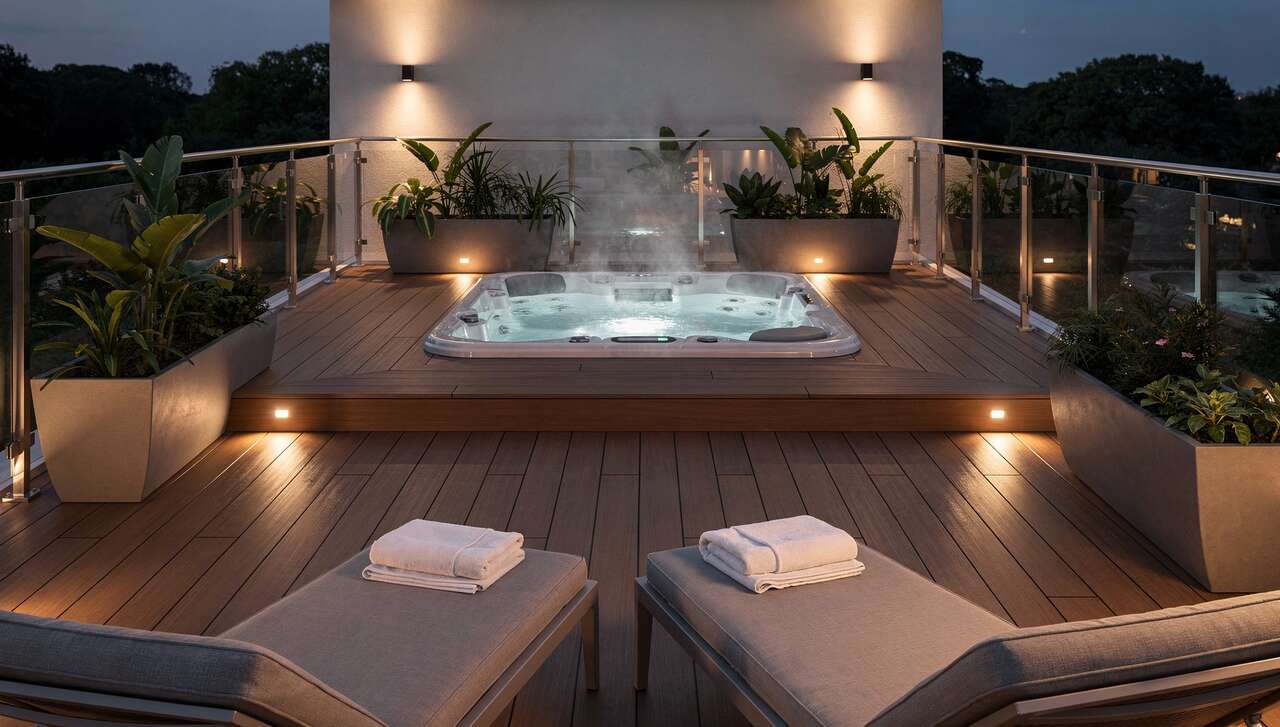 évaluation et préparation de l'espace pour un spa