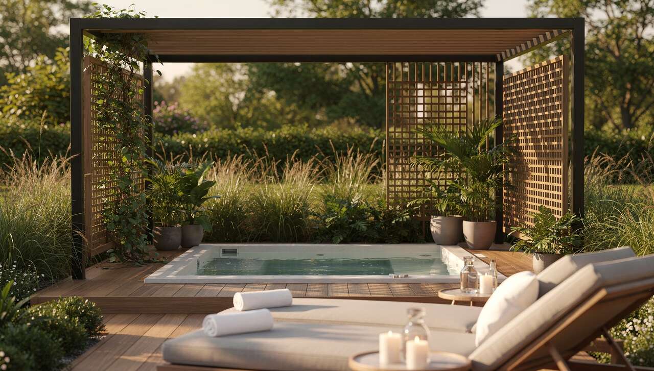 Installer des éléments d'intimité : pergola, claustra