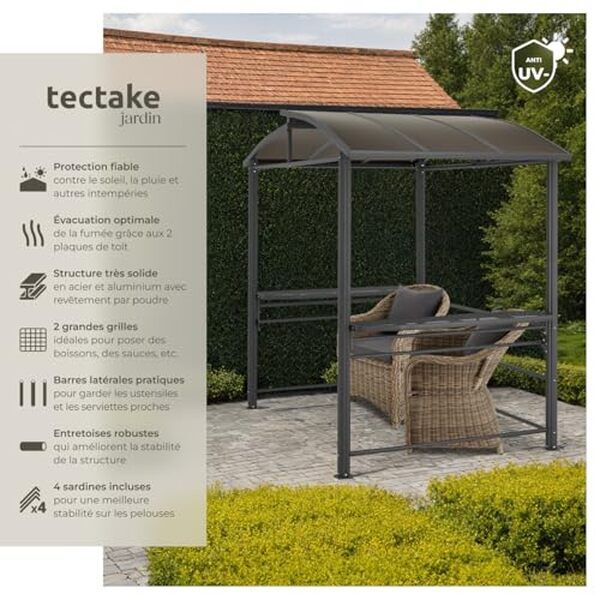 Découvrez notre test détaillé de la tonnelle barbecue tectake en aluminium : performances, avantages et inconvénients pour choisir le meilleur abri de jardin. 