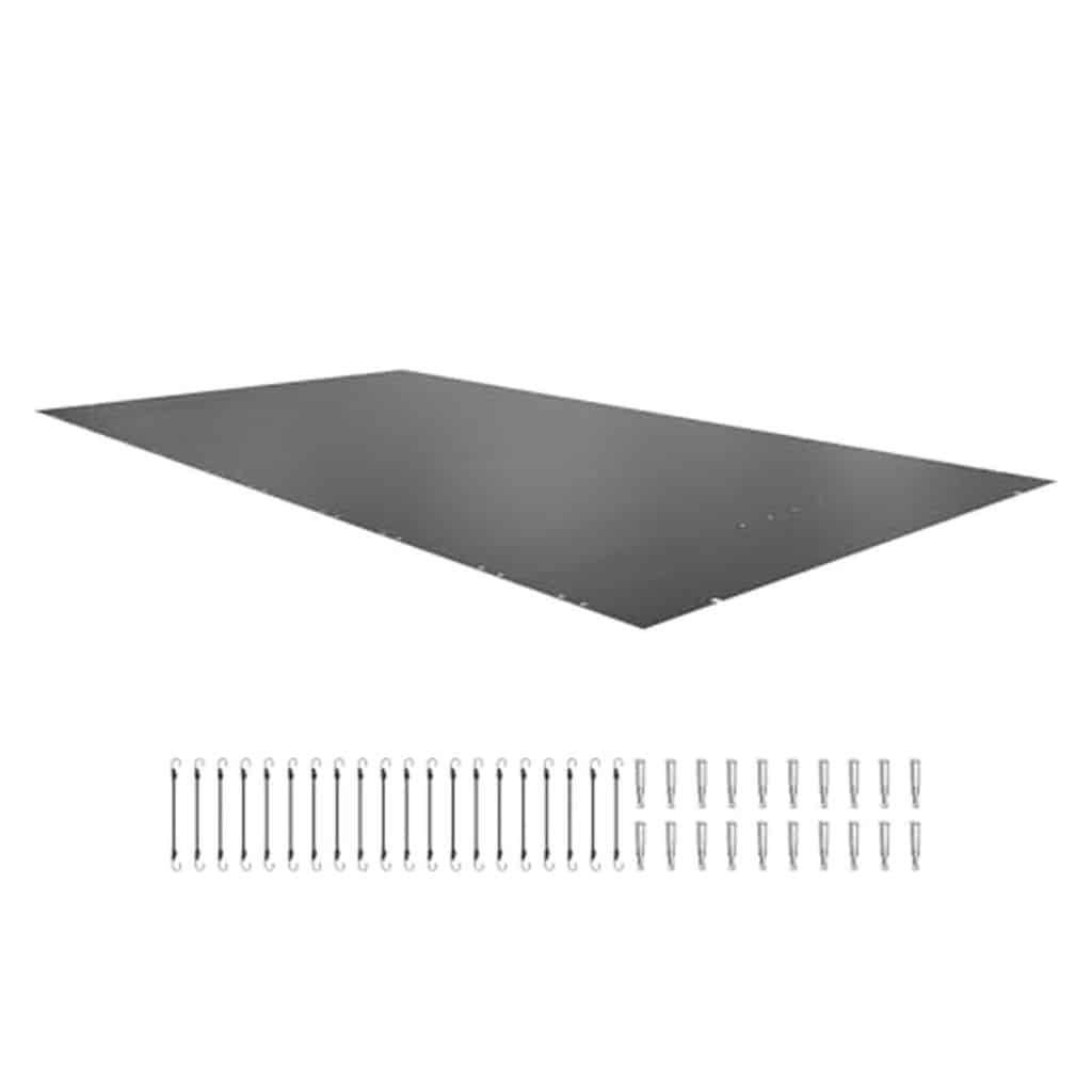 Test : bâche à bulle VEVOR piscine 3.5 x 6 m anthracite