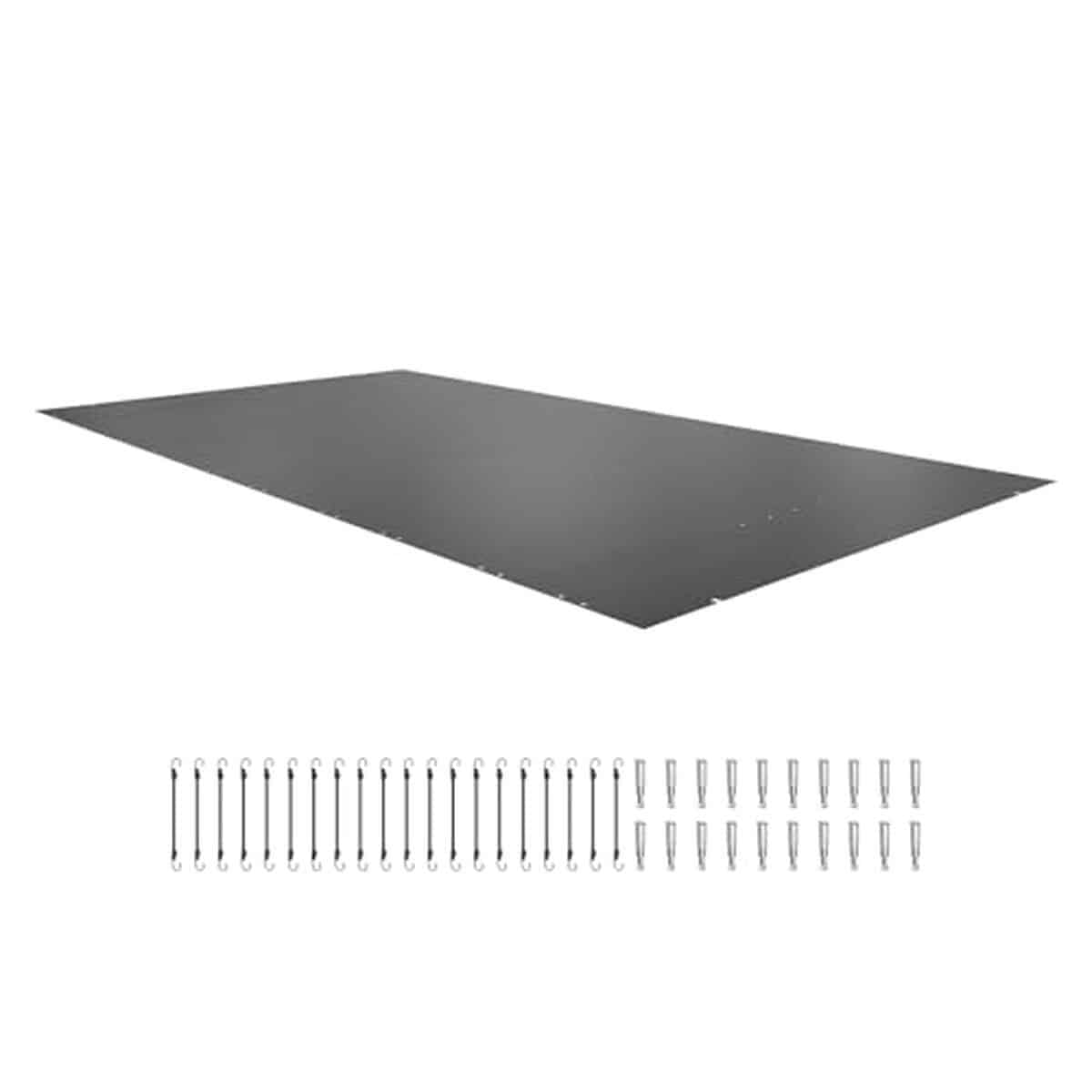 Test : bâche à bulle VEVOR piscine 3.5 x 6 m anthracite