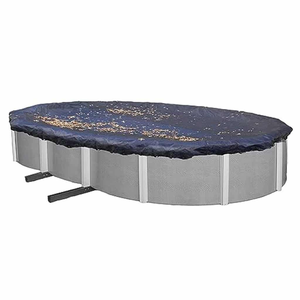 Test de la bâche de piscine hors sol Blue Wave ovale 6, 4 x 12, 5 m