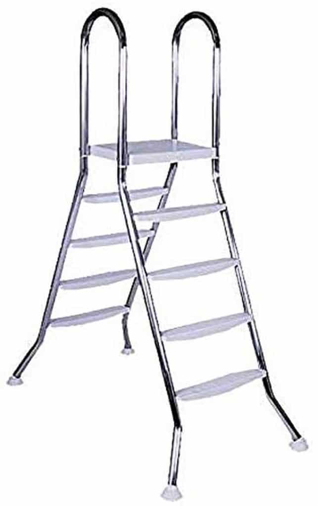 Test escabeau Steinbach 018025 en acier inoxydable 4 + 4 marches