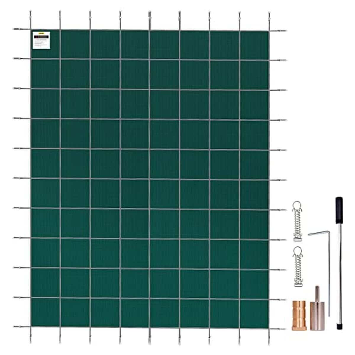 Test VEVOR : couverture de sécurité piscine rectangulaire 4, 9 x 12, 2 m