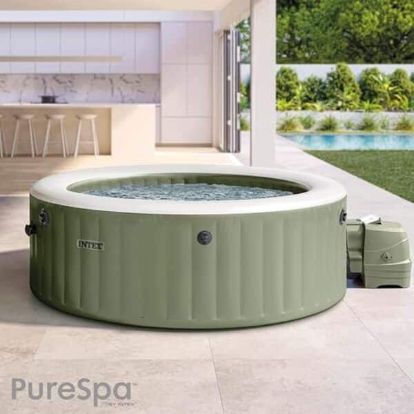 Découvrez notre test complet du spa gonflable Intex PureSpa olive 4 places : performances, installation, avantages et inconvénients pour bien choisir votre spa.
