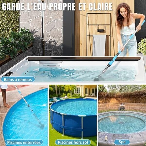 Découvrez notre test détaillé de l'aspirateur piscine LEADZM 4000mAh sans fil : performance, autonomie et efficacité pour un bassin impeccable. 