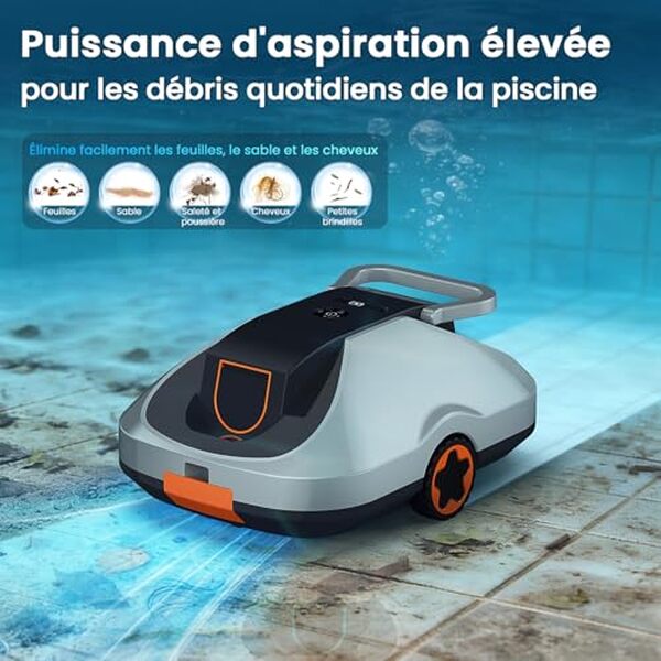 Découvrez notre test complet du robot aspirateur piscine sans fil avec 200 minutes d'autonomie et système de navigation intelligente pour un nettoyage optimal. 