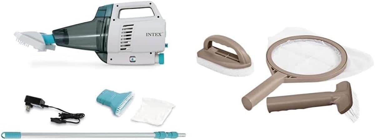 Test : aspirateur piscine Intex rechargeable et kit Pure Spa