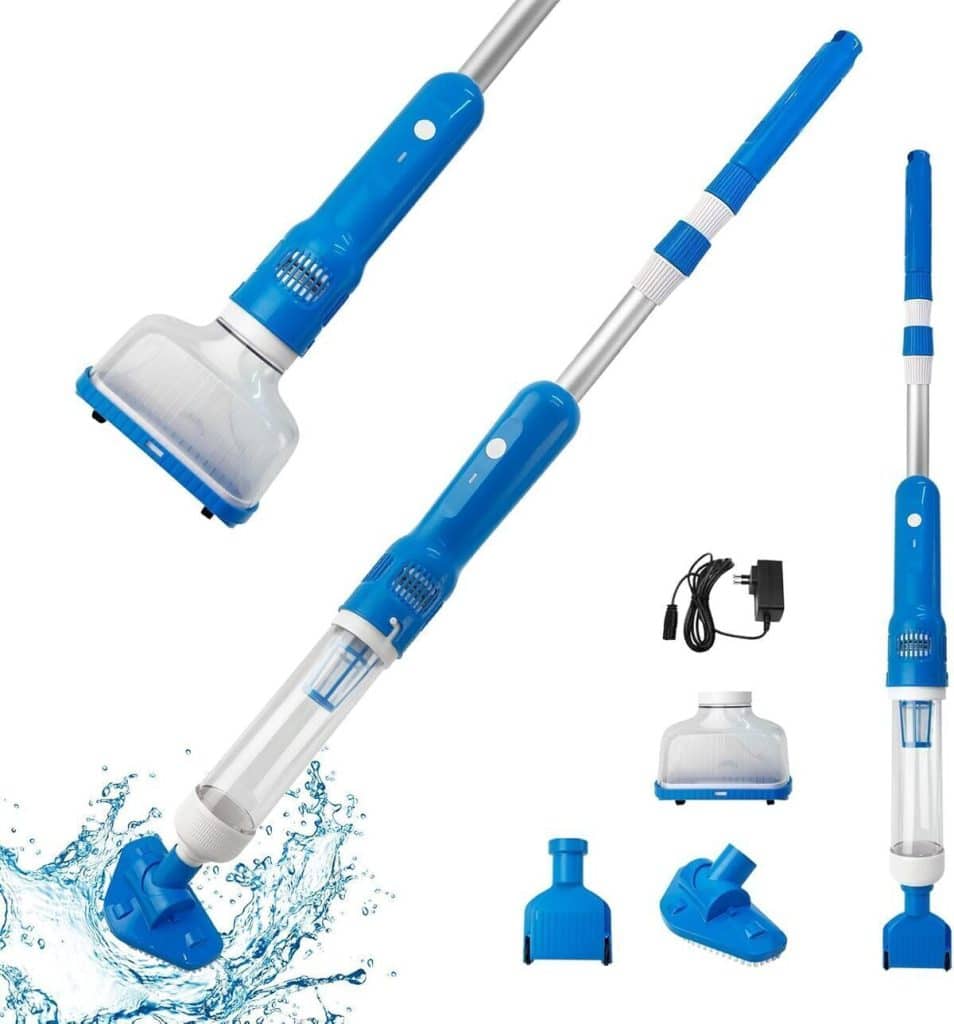 Test de l'aspirateur de piscine sans fil 3 en 1 rechargeable