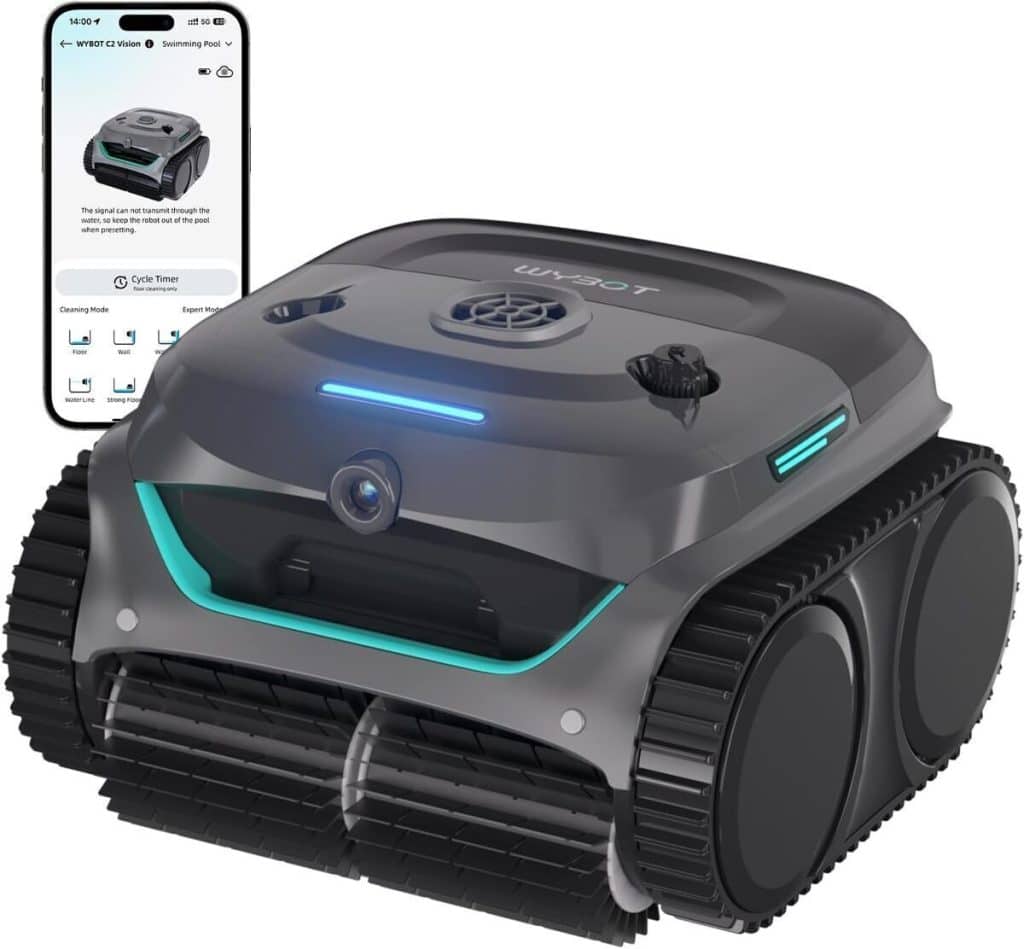 Test du robot piscine WYBOT C2 Vision-A : le nettoyeur intelligent sans fil