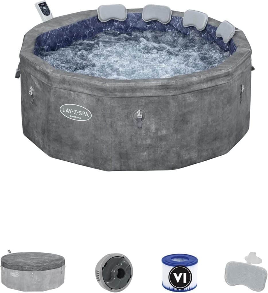 Test du spa gonflable Bestway Carrara : efficacité énergétique et contrôle intelligent