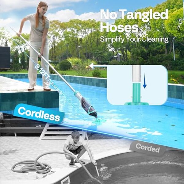 Découvrez notre test détaillé de l'aspirateur de piscine sans fil VIVOHOME avec poteaux extensibles : performances, avantages et inconvénients pour un nettoyage optimal.