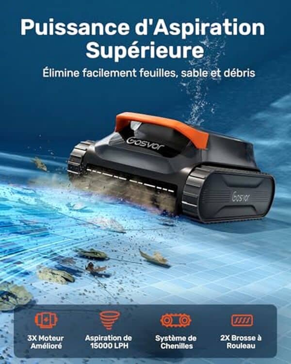 Découvrez notre test du robot piscine Gosvor LiteVac G1 : efficacité sans fil, contrôle intelligent et performances de nettoyage. Avis détaillé et conseils d'achat.