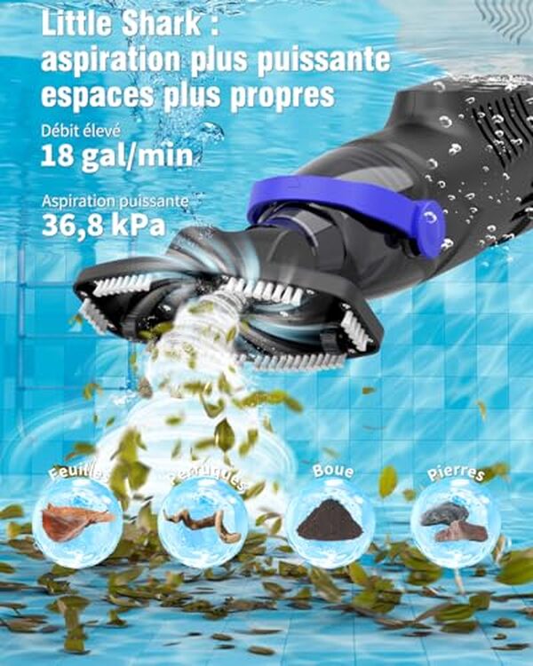 Découvrez notre test complet de l'aspirateur de piscine Little Shark 60W pour piscines hors sol : performances, avantages et avis client pour un choix éclairé.