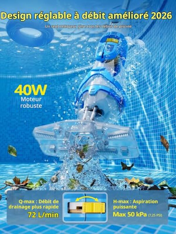 Découvrez notre avis détaillé sur l'aspirateur piscine LanOcean 4300 L/H : performance, autonomie 70 min et efficacité pour nettoyer votre piscine hors sol.