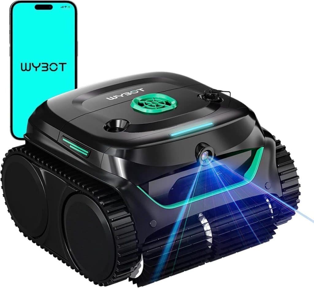 Test du WYBOT C2 Vision Plus : robot de piscine sans fil avec caméra IA et aspiration puissante